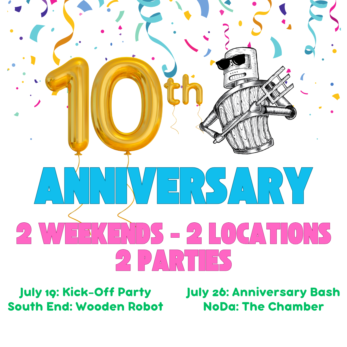 10th Anniversary Kick-Off Party