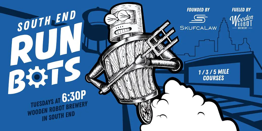 RunBots Tuesday Social Run at Wooden Robot Brewery