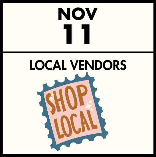 Shop Small Saturdays – 11/11