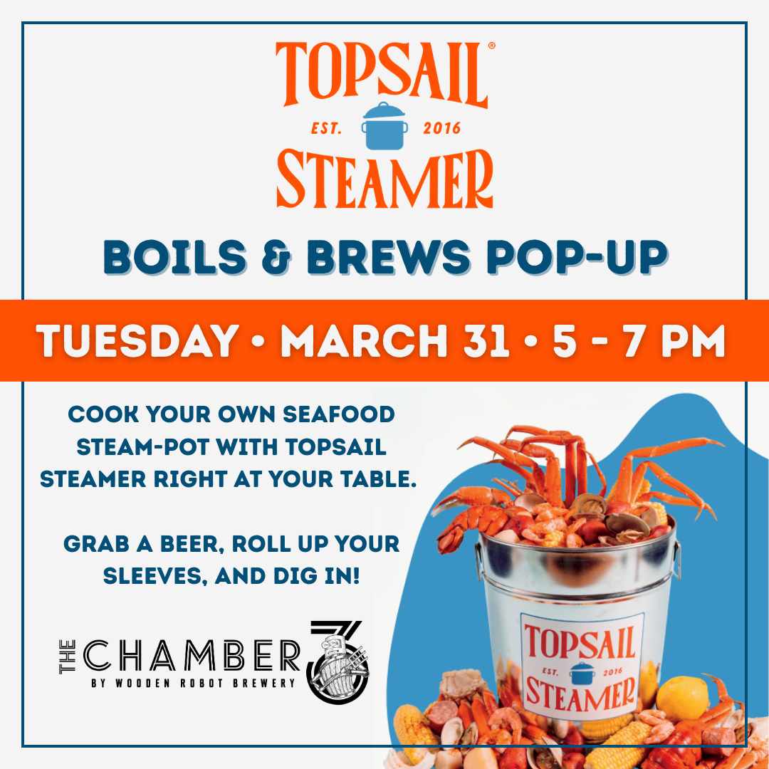 Topsail Steamer Boils & Brews – NoDa