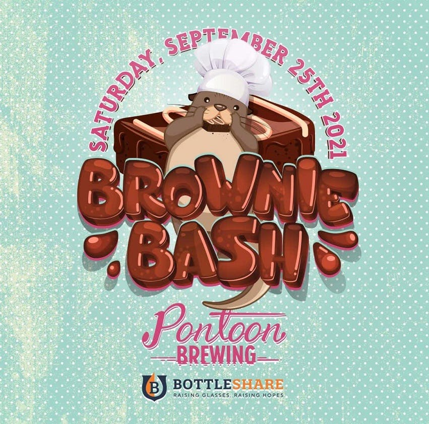 Pontoon's brownie bash 2021 event flyer